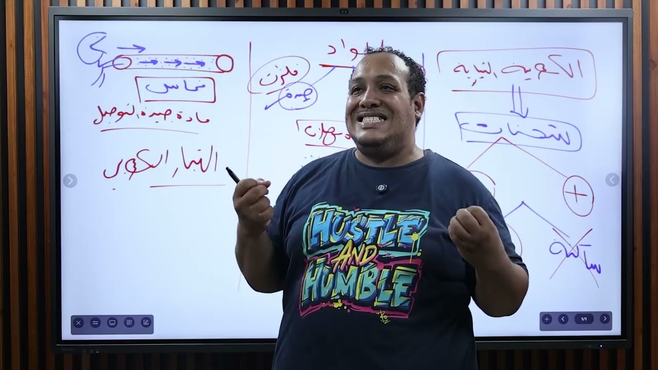 شرح الفصل الاول فيزياء ثانوية عامة 2026 ( مفهوم التيار الكهربي )