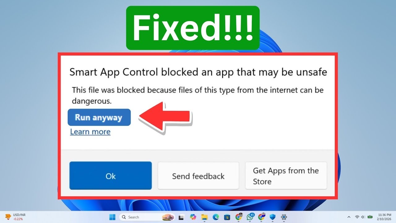 How To Fix Smart App Control Setting