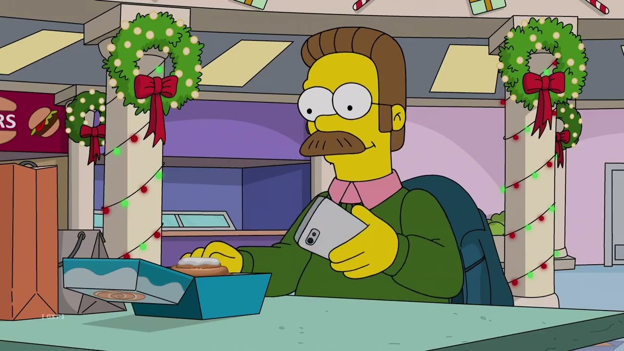 The Simpsons: Ned missing Maude and Edna.
