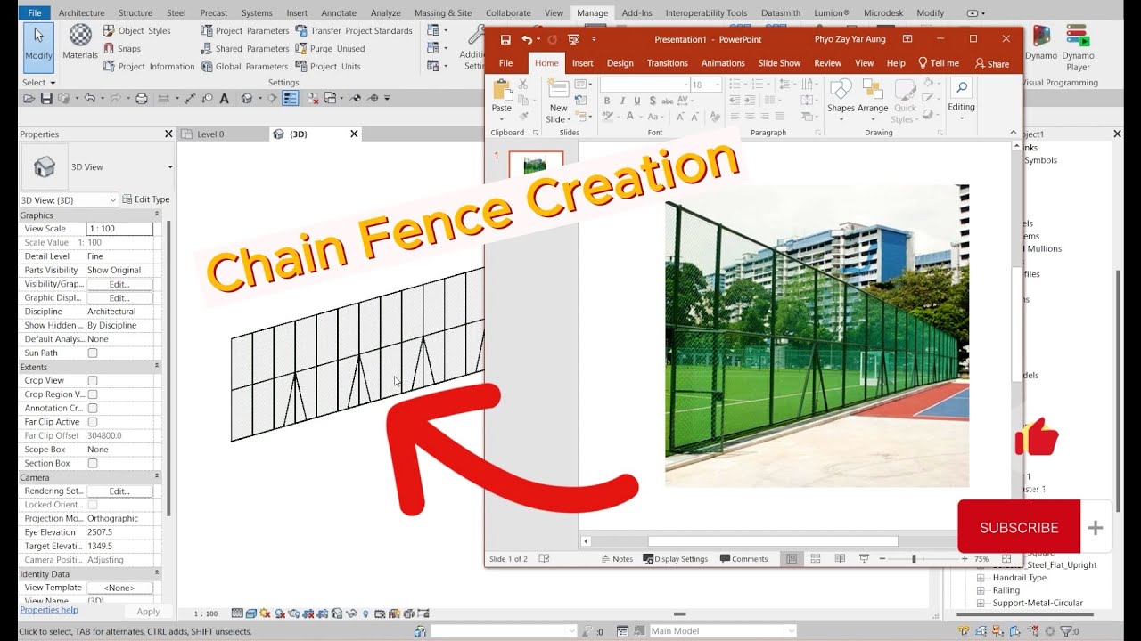 Chain Fence Creation in Revit