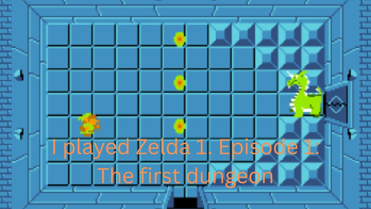 I played NES Zelda 1. Episode 1: The first dungeon.