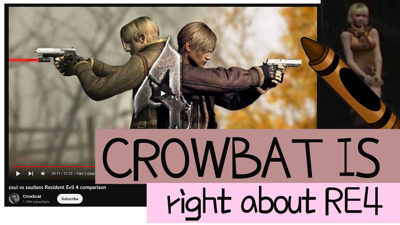 Crowbcat is absolutely right about RE4 Remake having no soul n