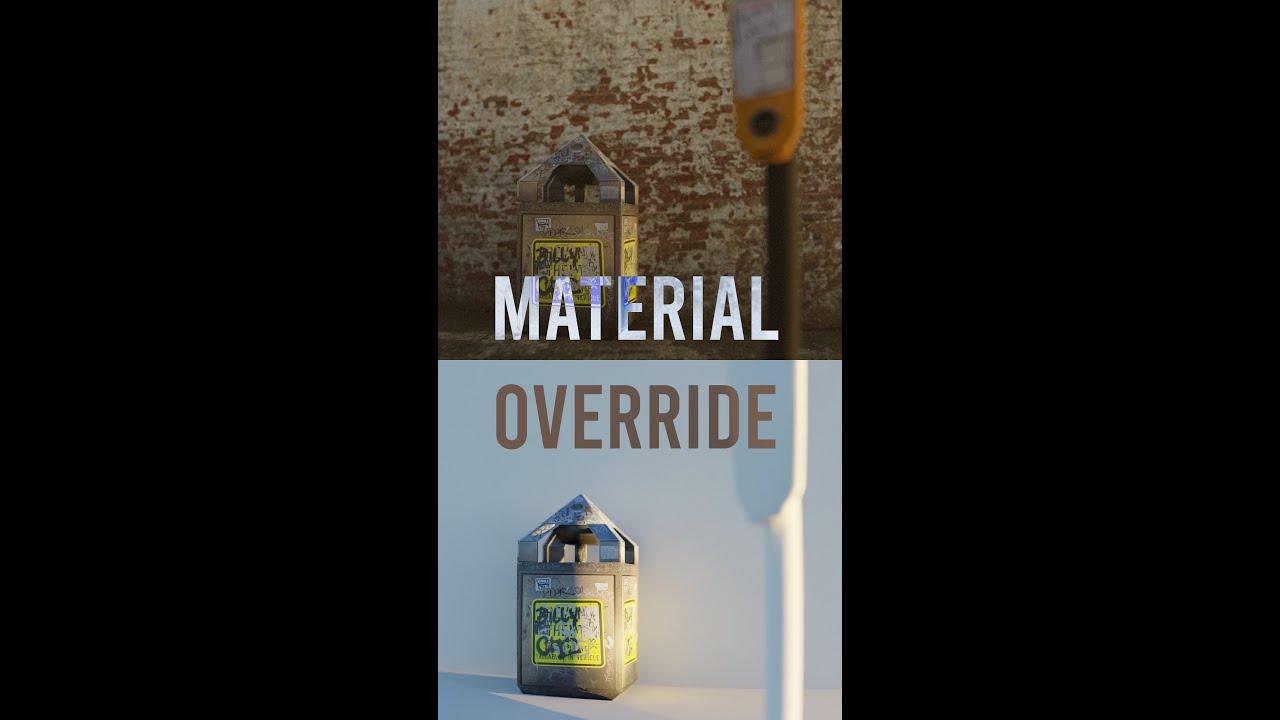 Material Override - Selective Material - Blender Tutorial 