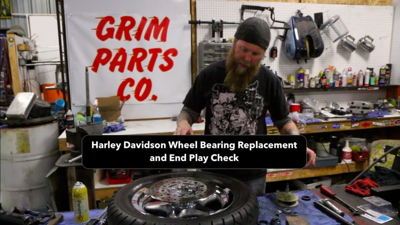Harley Davidson Timken Wheel Bearing Install and end play check model years 1970-99 Grim Parts Co