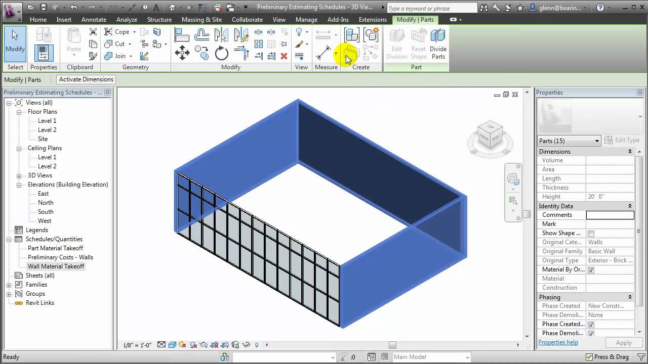 Revit Architecture - Using Preliminary Cost Estimates to Inform Design