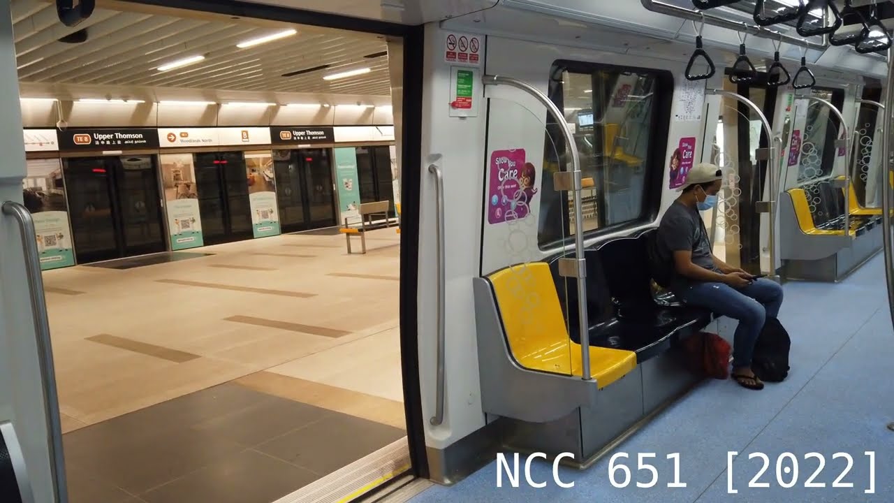 FULL Thomson East Coast Line 3 - CT251 [2012] Ride Woodlands North To Gardens By The Bay [Door View]