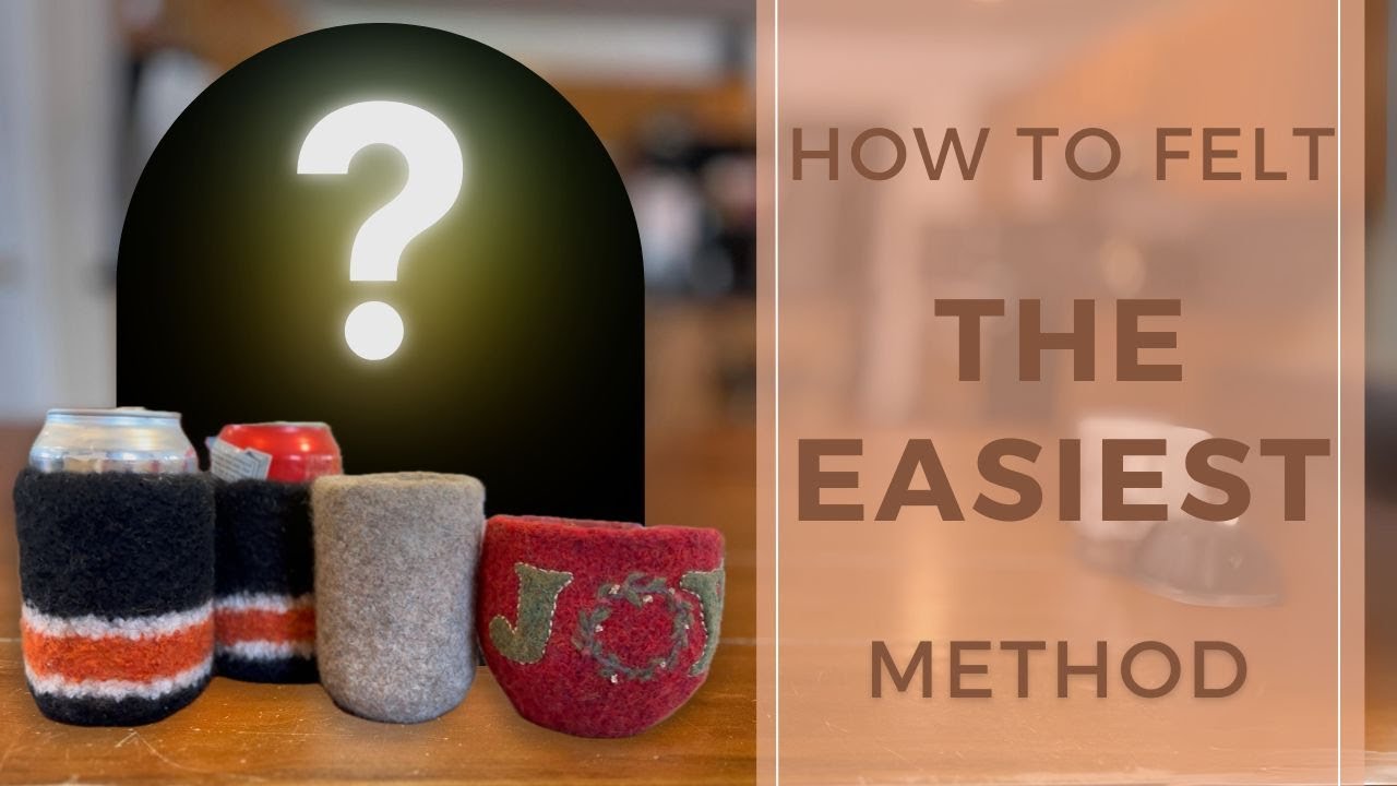 How to felt knitted items: The Best Hands-Free method!