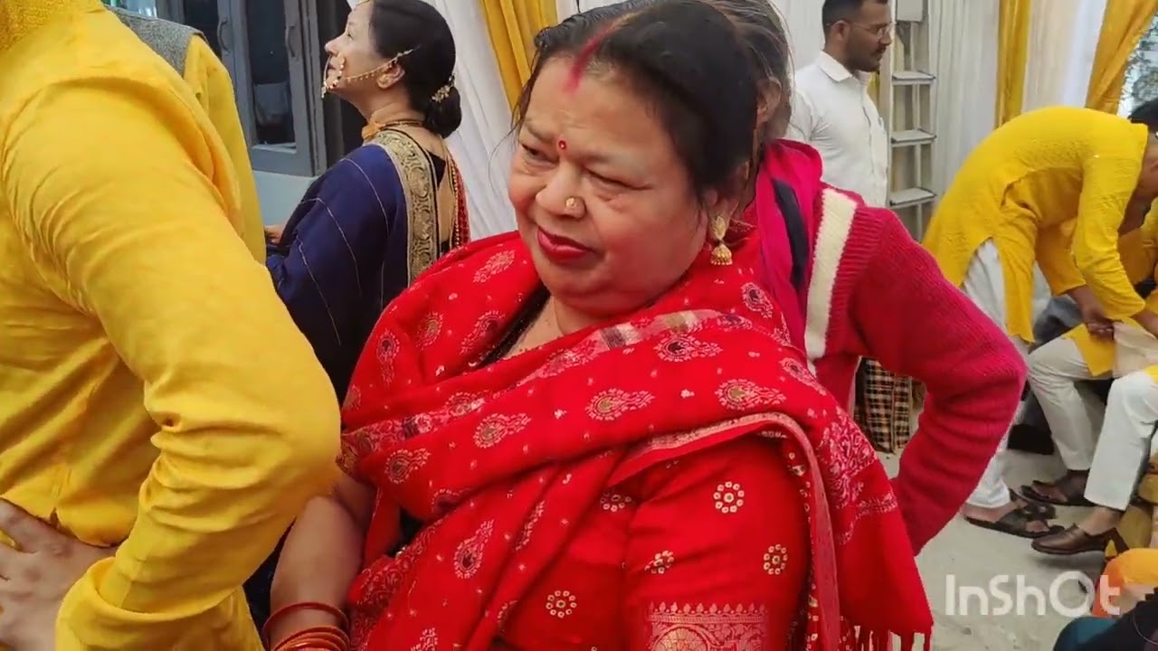 उत्तराखंड रीति रिवाज से हुई हल्दी की रस्म#हल्दी#मांगलिक कार्यक्रम#दुल्हन की हल्दी#पूजा #