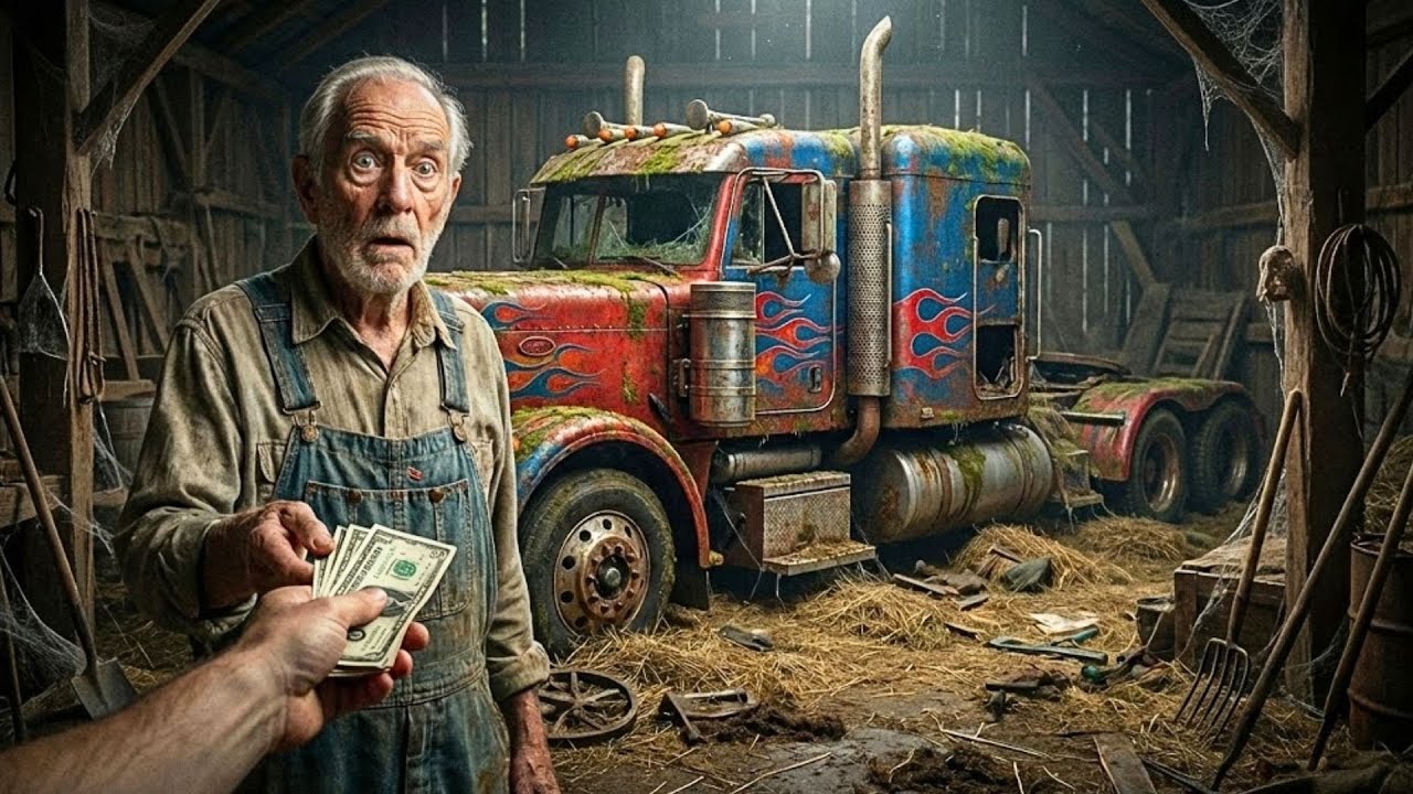 Restoring Completely DESTROYED Optimus Prime Truck $400 Barn Find | FULL ASMR