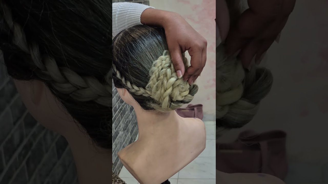 Bread bun hairstyle #hairstyle #makeup #haircut #hairsaloon #fashion 