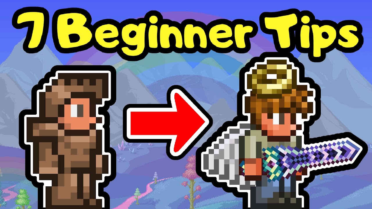 7 ОТЛИЧНЫХ привычек для новичков в Terraria! Советы для новичков 1.4