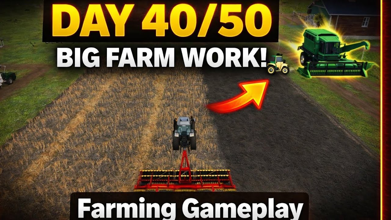 Day 40/50 farming good game play today amazing game 🎯🎮 FS14 