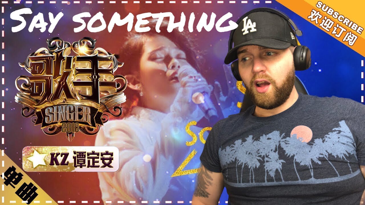 [American Ghostwriter] Reacts to: KZ Tandingan- Say Something - You guys trying to make me cry?!