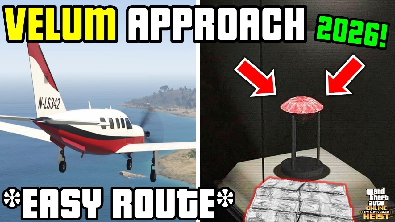 *EASY ROUTE* on Cayo Perico in 2026 - Velum Approach, Pink Diamond, Solo, Elite Challenge, GTA 5