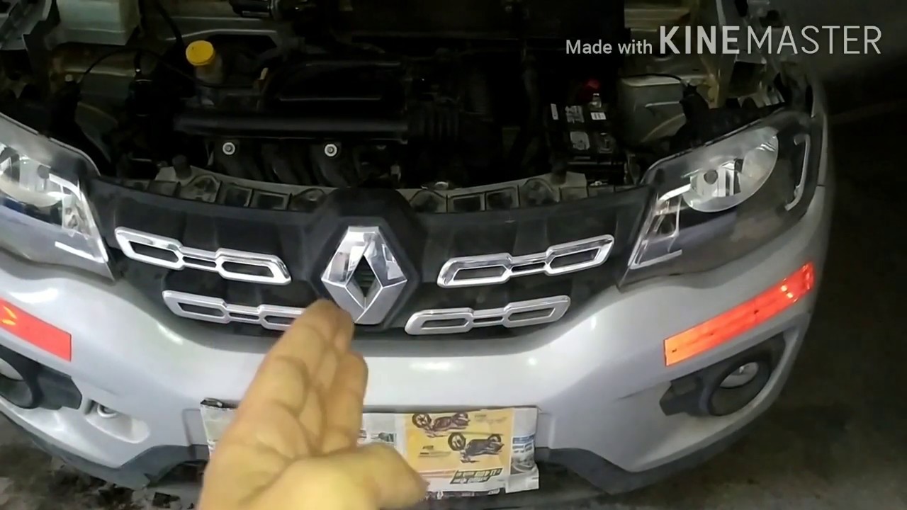 Renault Kwid FRONT BUMPER remove open of Renault Kwid Fog lamp fuse location.