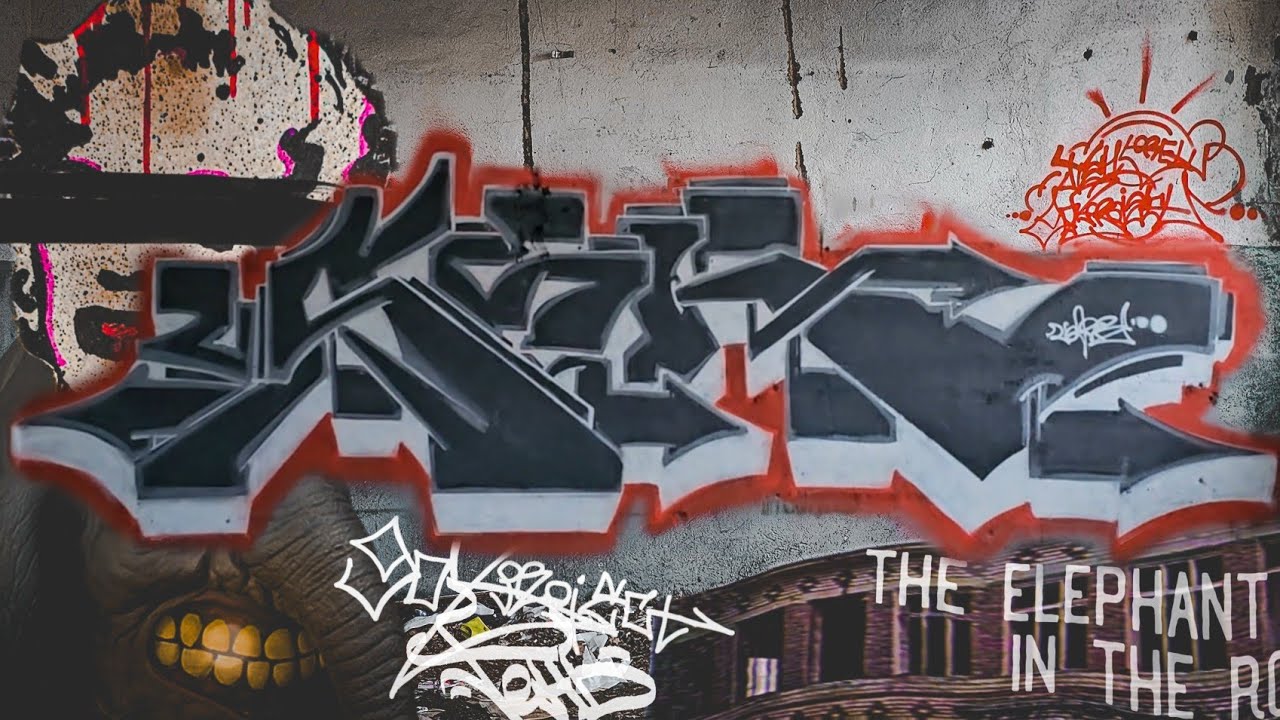 СЛОН В КОМНАТЕ &bull; Old School graffiti style &bull; СТРОЙУПРАВ #2