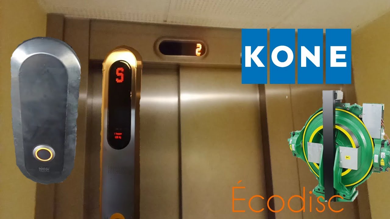 Retake ! ascenseur Kone Monospace (écodisc) de mon immeuble