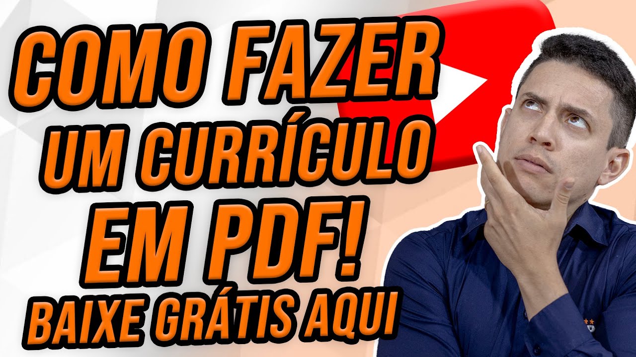 COMO FAZER UM CURRÍCULO EM PDF