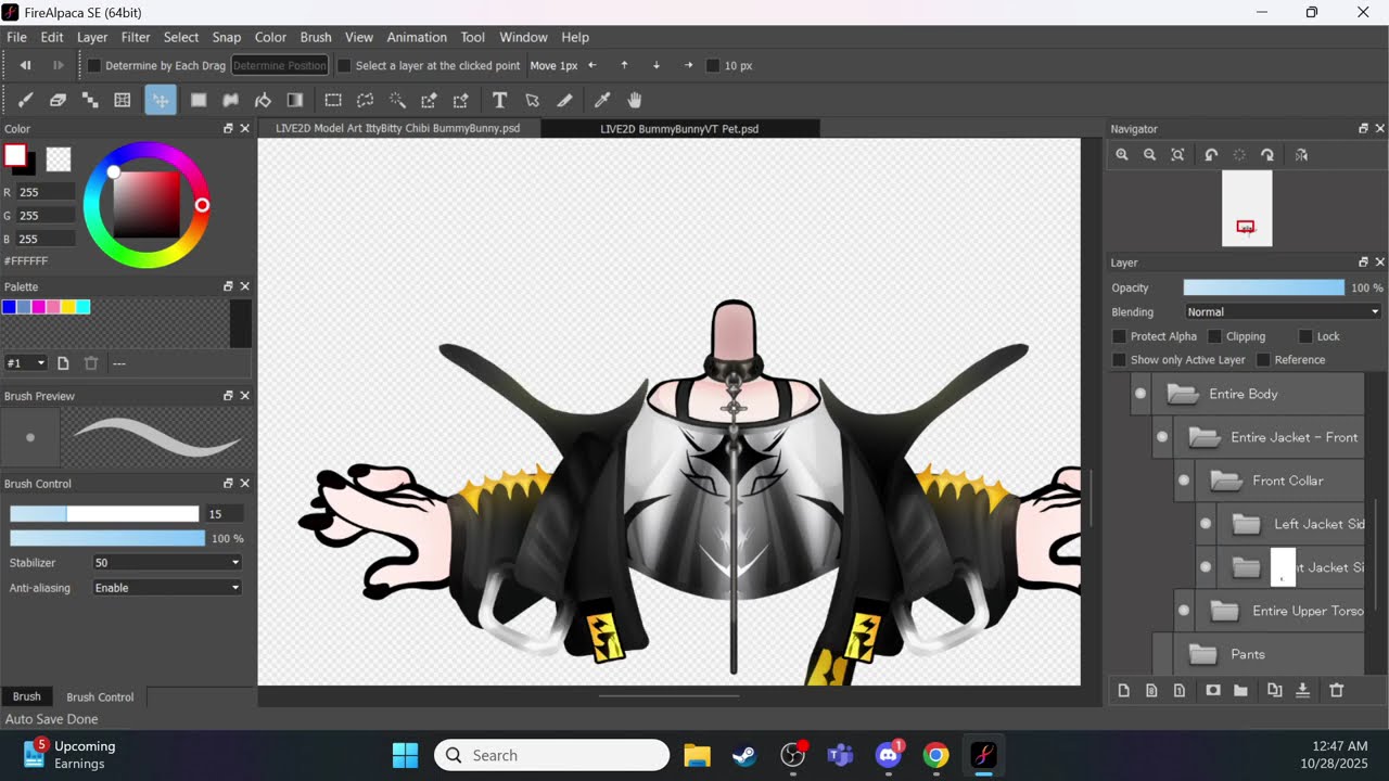 BummyBunnyVT Model Art With Mascot Art