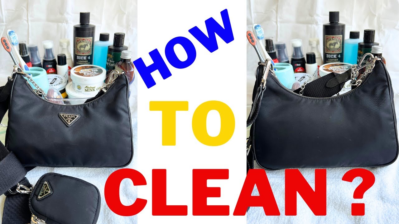 HOW TO CLEAN NYLON BAG SAFELY FEATURING ANGELUS/PRADA NYLON BAG/EASY SIMPLE STEPS !!!