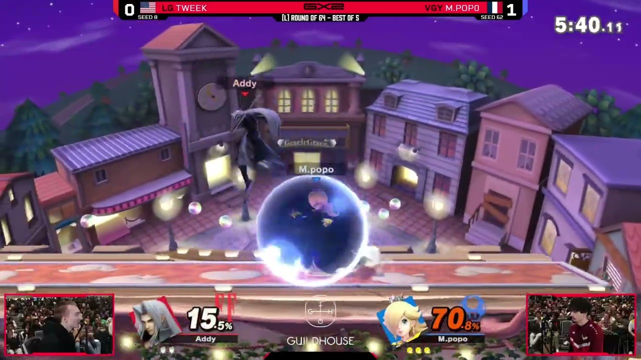 LG | Tweek (Sephiroth, Diddy Kong) vs VGY | Pop0 (Rosalina) - Losers Top 64 - ULTIMATE SINGLES | GX2