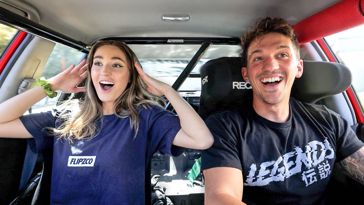 Taking Natalie Roush in the Tokyo Drift Evo! *Amazing Reaction!*