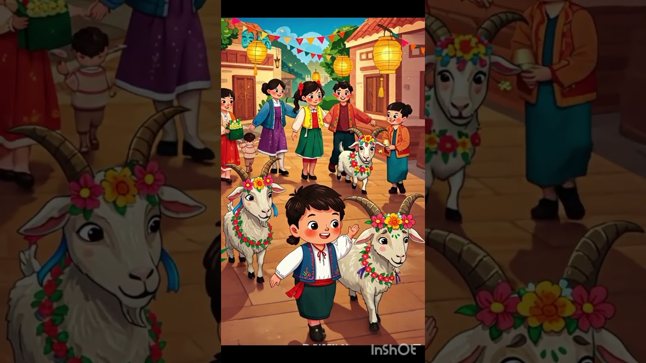 Dancing Goats on Eid! 🐐🎉 Kids Eid ul-Adha Fun:#EidUlAdha #GoatDance #KidsShorts #EidForKids