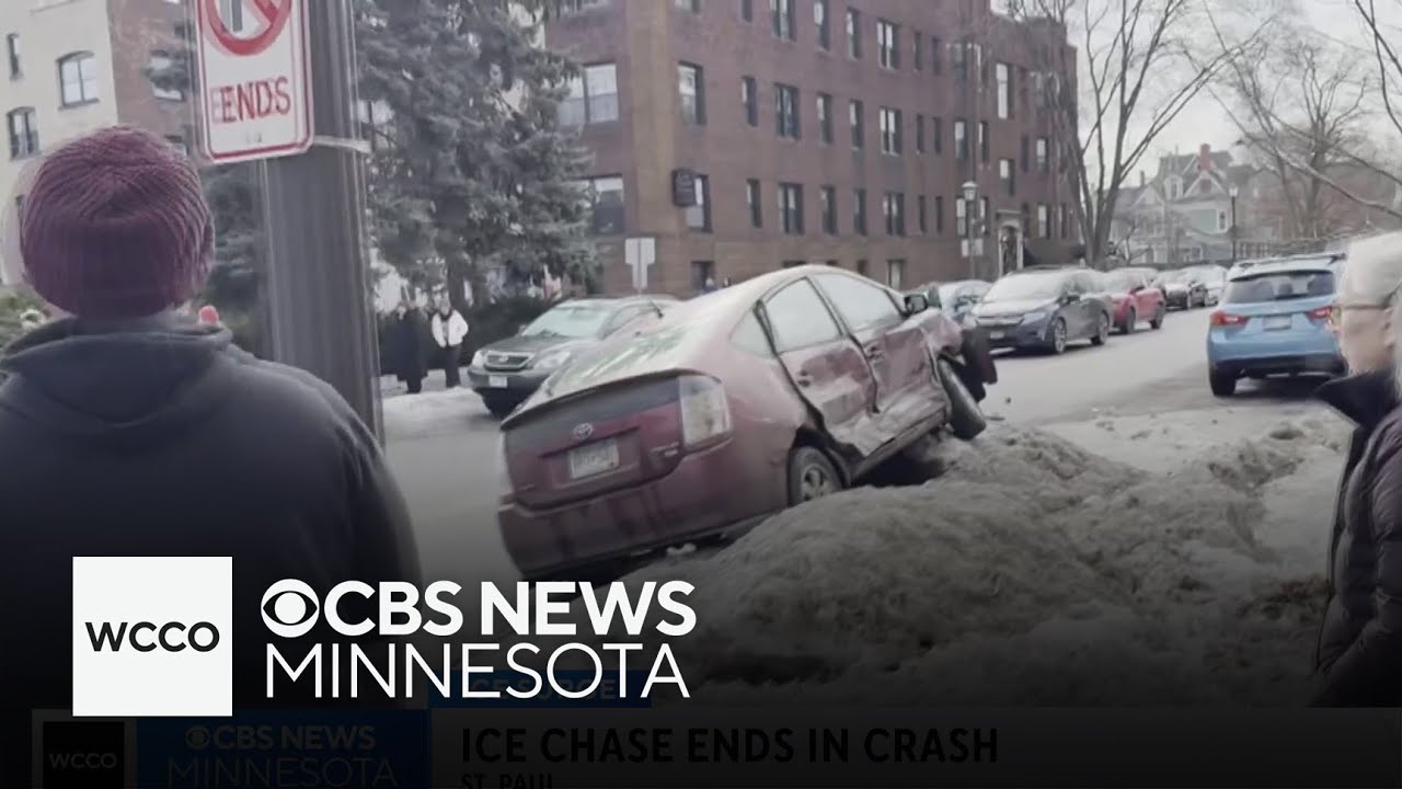 ICE chase ends in crash that injures 1 in St. Paul, police say
