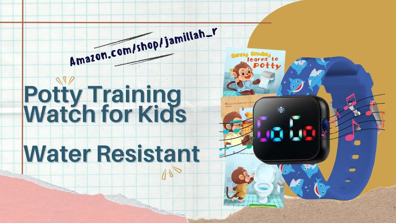 Potty Training Watch for Kids | Musical & Vibration Toilet Reminder
