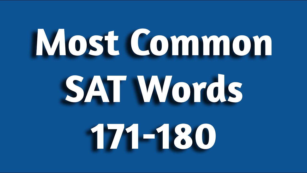 Словарь SAT 171-180