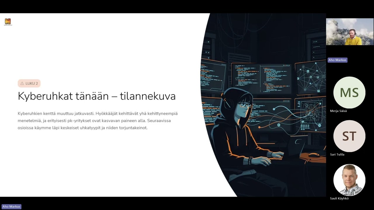 23.2.2026 Kyberturvallisuuden ja tietoturvan perusteet -osaamismerkkikoulutuksen esittelywebinaari