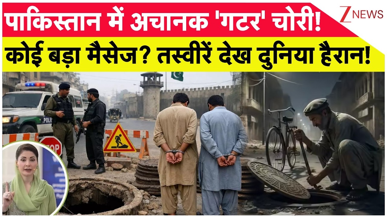 Gutter Cover Theft in Pakistan : पाकिस्तान में अचानक 'गटर' चोरी,बड़ा मैसेज? तस्वीरें देख दुनिया हैरान
