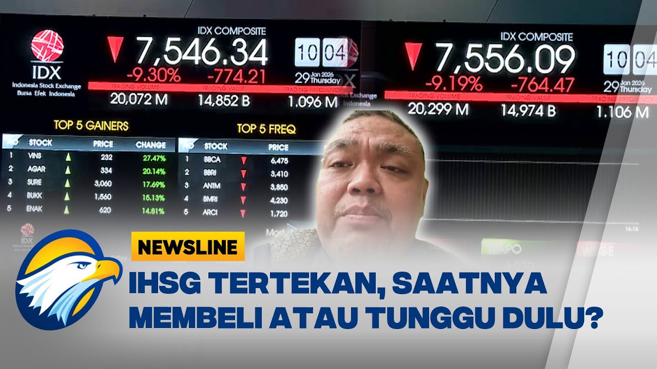 Newsline Bisnis - Apa yang Harus Dilakukan Investor di Tengah Tekanan Pasar Saham?