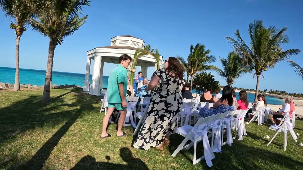 Set up pre ceremony , Amber & Nicholas Ocean Cay wedding!