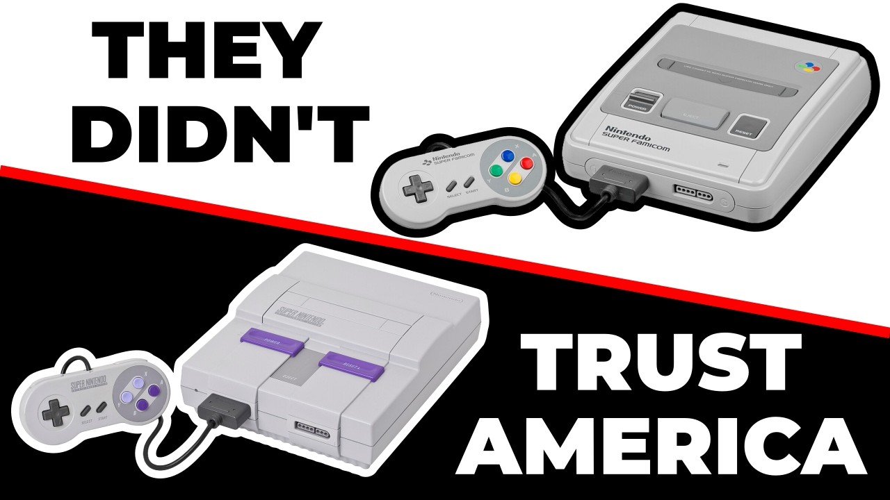 Компания Nintendo не доверила Америке свою приставку SNES.