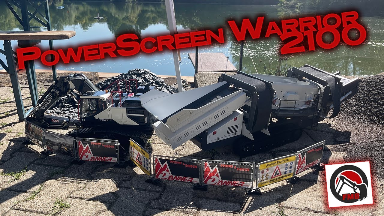 RC Model Design Powerscreen Warrior 2100 - Complete Unboxing Building and Test