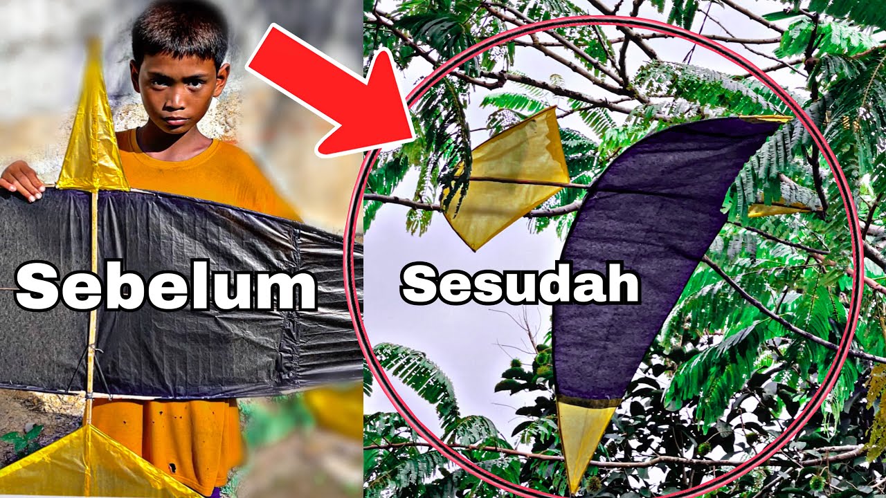 Prank B0CiL putusin layang pake benang gelasan sampe nyangkut Pohon 🤣