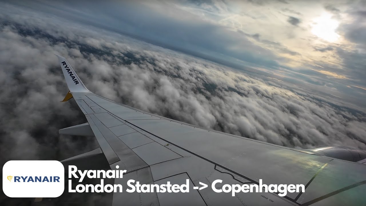 Ryanair Flight Full Journey: London Stansted - Copenhagen
