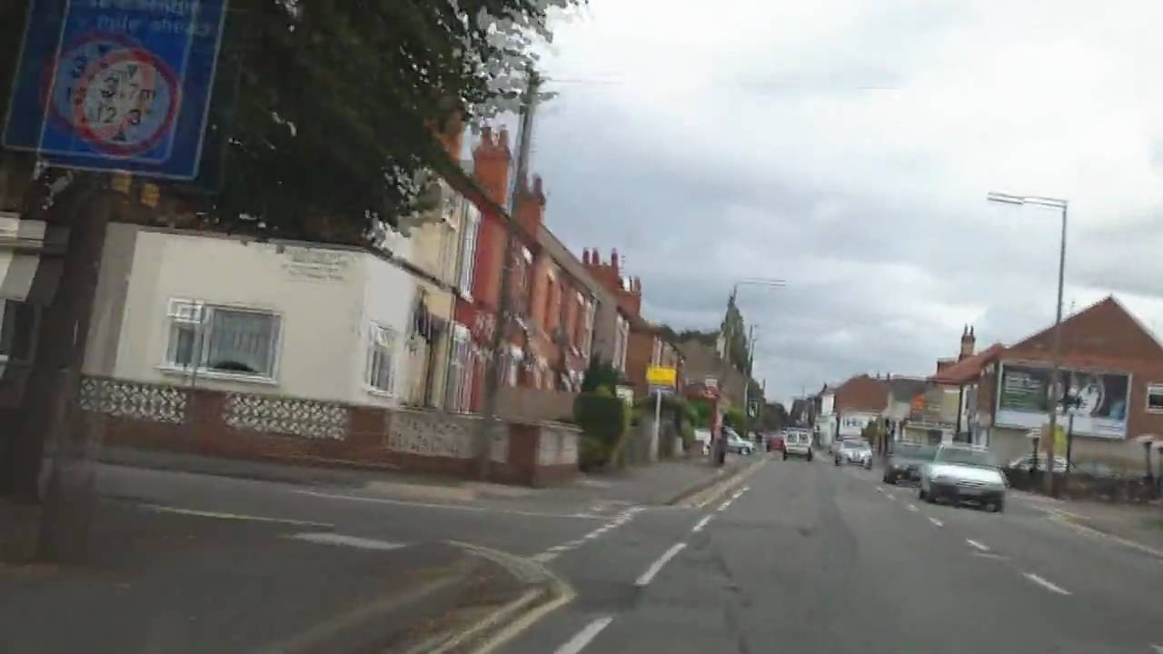Shardlow and Sawley, Derbyshire by car in HD August 2009. Derbyshire villages by car series.