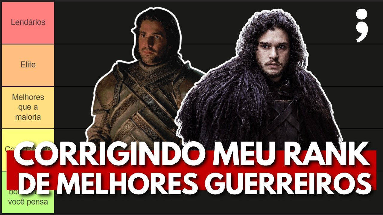 Refazendo meu RANKING DE MELHORES GUERREIROS de Game of Thrones | Cortes de Live