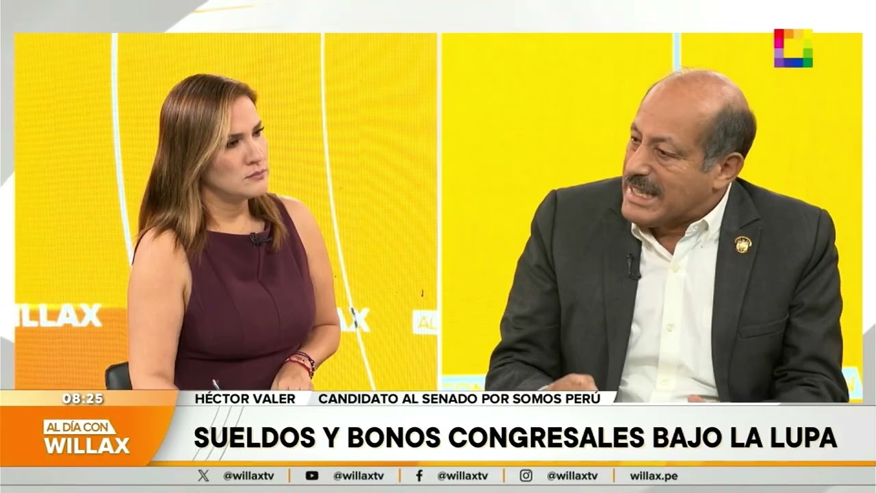 Al Día con Willax - ENE 09 - DEBATE ELECTORAL: HÉCTOR VALER VS. RENZO IBAÑEZ | Willax