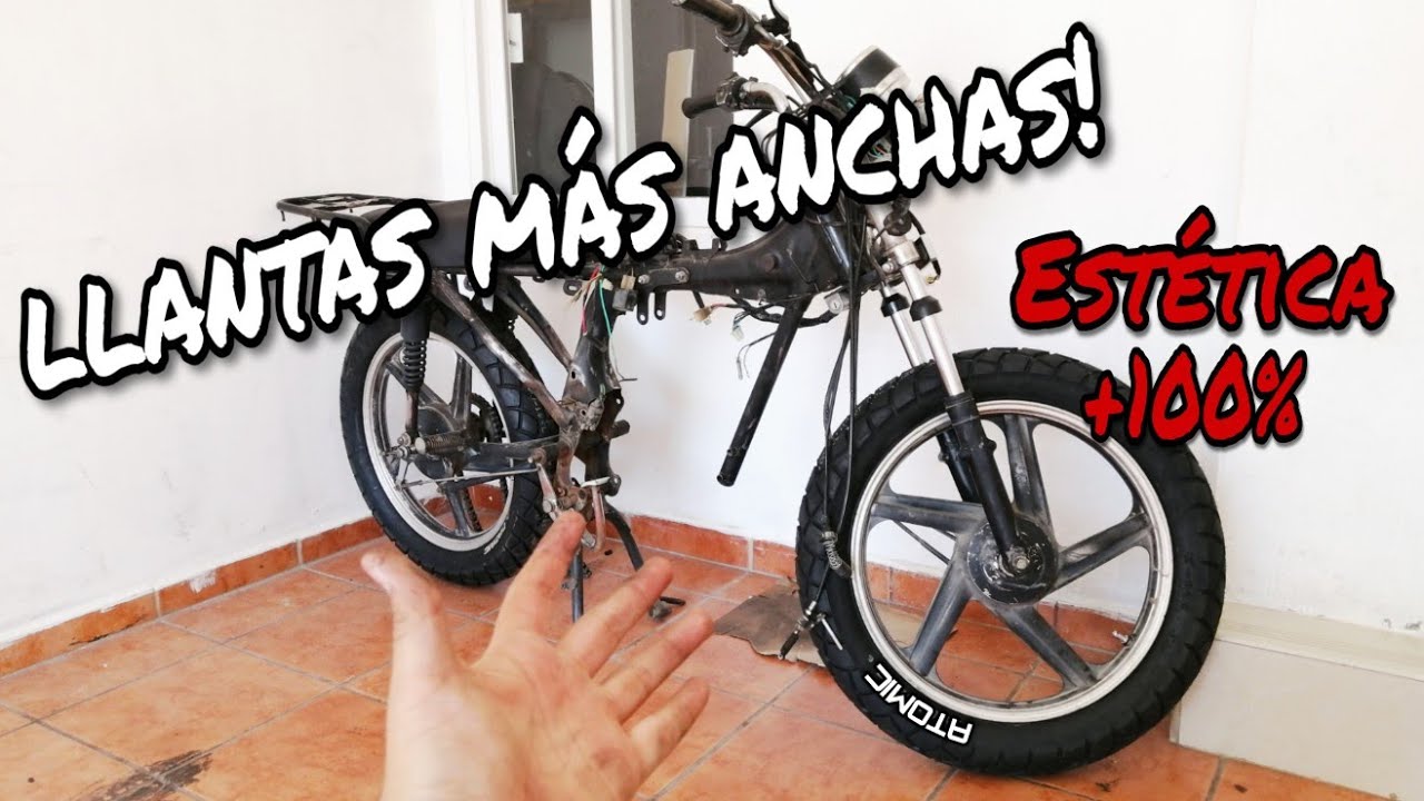 LLANTAS más ANCHAS a la ITALIKA FT125