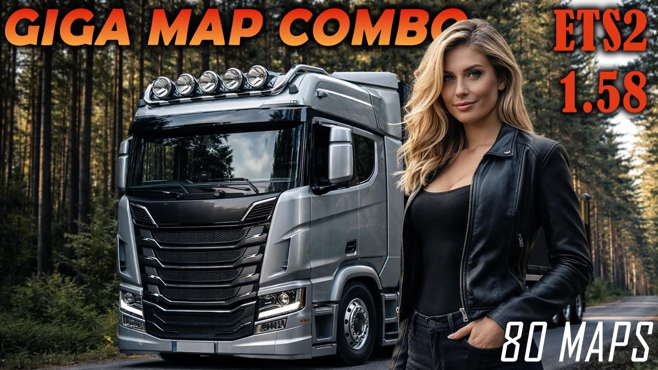 Финальная комбинация гигакарт для ETS2 1.58 * 80 карт * Порядок загрузки * Ссылки