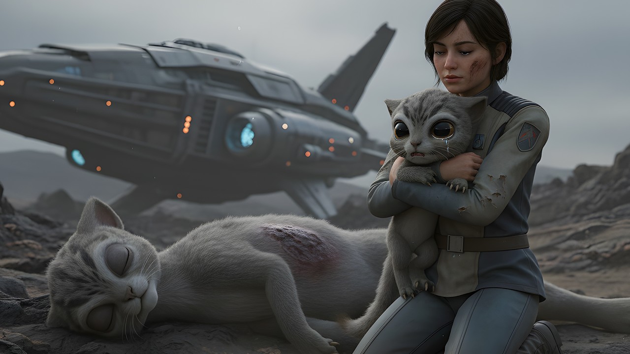“My Mother. I’ll Never See Her Again” the Cub Cried. The Human Pulled Him Close Against Their Chest
