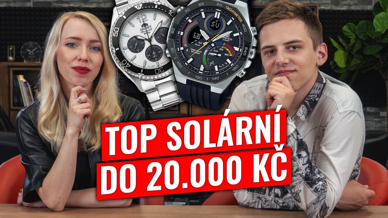 TOP 6: Solární hodinky 2025 (do 20.000 Kč)