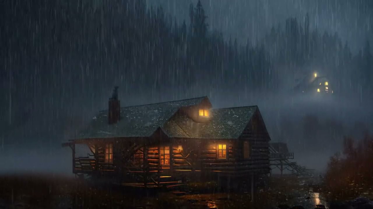 Heavy Rain on Window at Night 🌧️ | Deep Sleep & Relaxation Rain Sounds (40 Minutes)