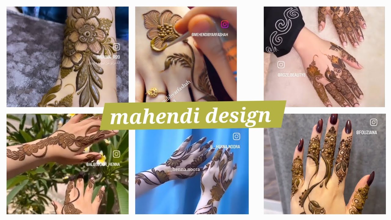 unique mahendi designs @uniqueshoppingideas #subscribe