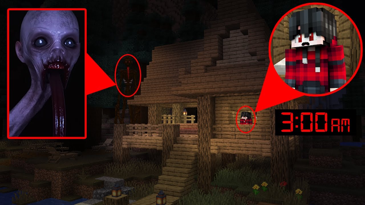 ถ้าเกิด!! ดูหนังตอนตี3 แต่กับเจอ ผีเปรตไทยในบ้านกลางป่า - (Minecraft ดูหนังตี3)