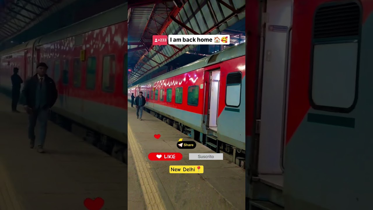 Train travel 🥰🏠 