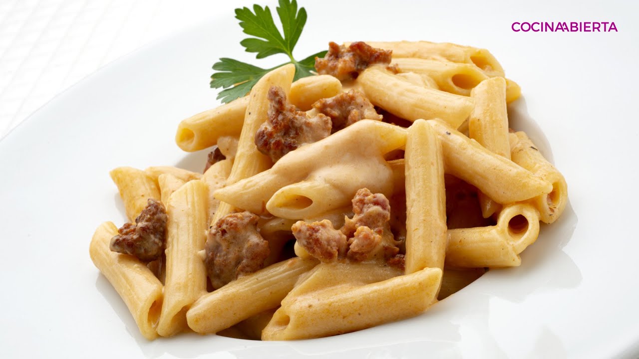 Macarrones con chorizo y salsa aurora // Cocina Abierta de Karlos Arguiñano